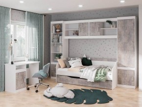 Детская Паскаль (модульная) белый/цемент светлый в Тавде - tavda.mebel24.online | фото 1