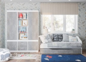 Детская Паскаль (модульная) белый/цемент светлый в Тавде - tavda.mebel24.online | фото 3