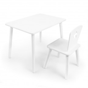 Детский комплект стол и стул «Звезда» Rolti Baby (белый/белый, массив березы/мдф) в Тавде - tavda.mebel24.online | фото