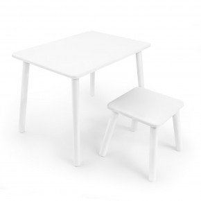 Детский комплект стол и табурет Rolti Baby (белая столешница/белое сиденье/белые ножки) в Тавде - tavda.mebel24.online | фото