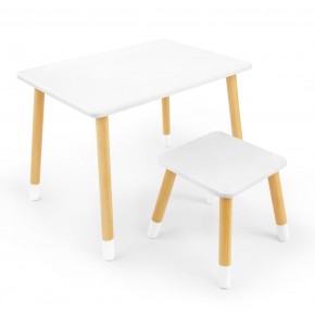 Детский комплект стол и табурет Rolti Baby (белая столешница/белое сиденье/береза ножки) в Тавде - tavda.mebel24.online | фото