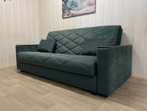 Диван Престиж-15 (НПБ+МДФ) велюр Sensey bottle green в Тавде - tavda.mebel24.online | фото