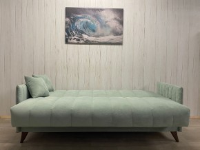 Диван Престиж-3 (НПБ) велюр Sensey mist green в Тавде - tavda.mebel24.online | фото 3