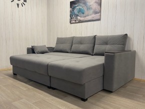 Диван угловой Комфорт-3 (НПБ+МДФ) велюр Galaxy Lite 26 в Тавде - tavda.mebel24.online | фото 3