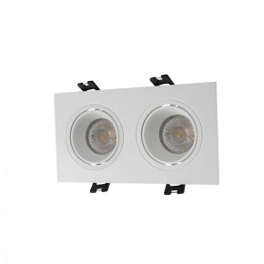 DK3072-WH Встраиваемый светильник, IP 20, 10 Вт, GU5.3, LED, белый/белый, пластик в Тавде - tavda.mebel24.online | фото 1