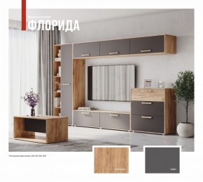 ФЛОРИДА Гостиная (модульная) дуб золотой/графит в Тавде - tavda.mebel24.online | фото 1