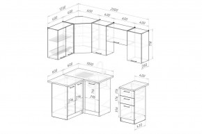 ГЛОРИЯ Кухонный гарнитур Оптима 5 (1200*2000 мм) в Тавде - tavda.mebel24.online | фото 2