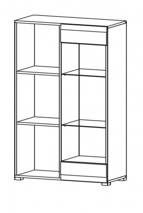 Гостиная НЕНСИ (модульная) Крафт золотой/Белый глянец в Тавде - tavda.mebel24.online | фото 9