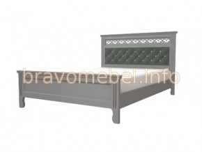 ГРАЦИЯ Кровать из массива 1400 (Антрацит/Серый шифер) в Тавде - tavda.mebel24.online | фото