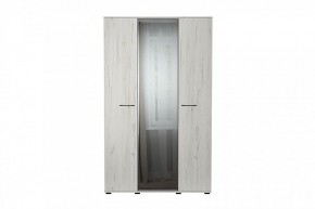 ИТАЛИЯ ШК-1300 Шкаф 3дв с зеркалом (дуб крафт белый) в Тавде - tavda.mebel24.online | фото 1