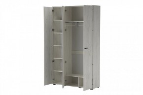 ИТАЛИЯ ШК-1300 Шкаф 3дв с зеркалом (дуб крафт белый) в Тавде - tavda.mebel24.online | фото 2