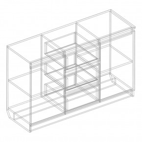 Комод 2-ств. с 3 ящиками в Тавде - tavda.mebel24.online | фото 2