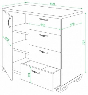 Комод Домино ТБ-4МН в Тавде - tavda.mebel24.online | фото 2