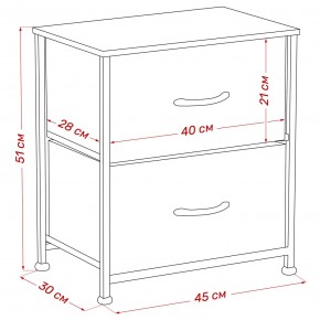 Комод Leset Линкс 2 ящ. (к/з), Каркас Белый, ящики Белые в Тавде - tavda.mebel24.online | фото 8