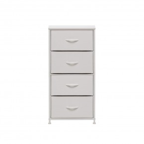 Комод Leset Линкс 4 ящ. (к/з), Каркас Белый, ящики Белые в Тавде - tavda.mebel24.online | фото 1