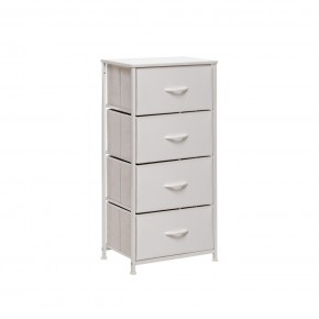 Комод Leset Линкс 4 ящ. (к/з), Каркас Белый, ящики Белые в Тавде - tavda.mebel24.online | фото 2