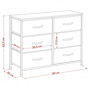 Комод Leset Линкс 6 ящ. (к/з), Каркас Белый, ящики Белые в Тавде - tavda.mebel24.online | фото 8