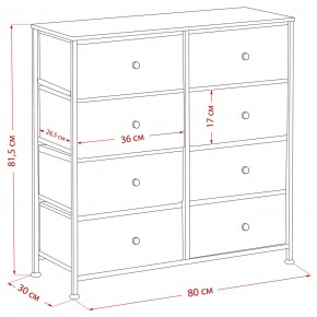 Комод Leset Линкс 8 ящиков (МДФ) в Тавде - tavda.mebel24.online | фото 12