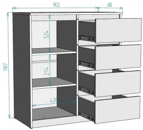 Комод Мальта K115 в Тавде - tavda.mebel24.online | фото 2