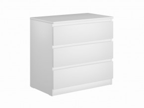 Комод МАЛЬТА с тремя выдвижными ящиками, цвет белый в Тавде - tavda.mebel24.online | фото