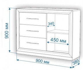 Комод Нобиле Км-120/38 ФГ в Тавде - tavda.mebel24.online | фото 3