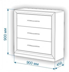 Комод Нобиле Км-90/45 в Тавде - tavda.mebel24.online | фото 2