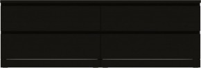 Комод Варма 4Д низкий с четырьмя выдвижными ящиками, цвет ясень черный в Тавде - tavda.mebel24.online | фото 2