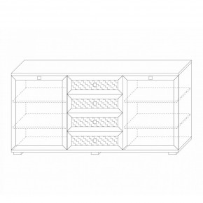 Комодино (фасады глухие) Парма Нео в Тавде - tavda.mebel24.online | фото 6