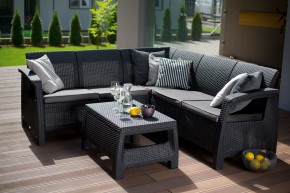 Комплект мебели угловой Корфу Релакс Сет (CORFU II RELAX SET) графит в Тавде - tavda.mebel24.online | фото 1