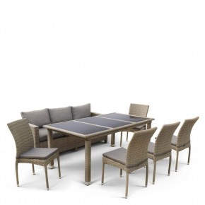 Комплект плетеной мебели T365/S65/Y380B-W65 Light Brown (8+1) в Тавде - tavda.mebel24.online | фото 3