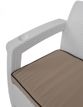 Комплект уличной мебели Yalta Premium Terrace Set (Ялта) белый (+подушки под спину) в Тавде - tavda.mebel24.online | фото 5