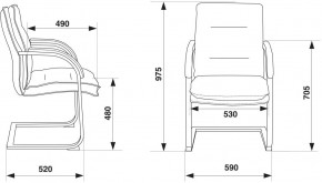 Кресло Бюрократ T-9927SL-LOW-V/BLACK в Тавде - tavda.mebel24.online | фото 4