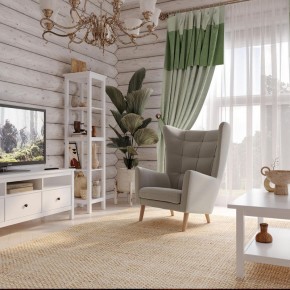 Кресло для отдыха Саари светло-серое, ткань рогожка в Тавде - tavda.mebel24.online | фото 4