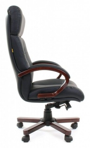 Кресло для руководителя Chairman 421 черный/орех темный, черный в Тавде - tavda.mebel24.online | фото 3