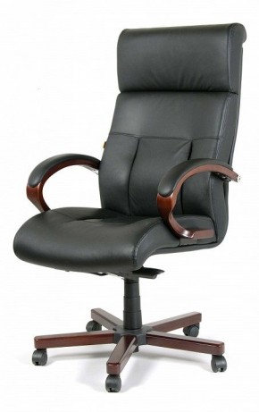 Кресло для руководителя Chairman 421 черный/орех темный, черный в Тавде - tavda.mebel24.online | фото 7