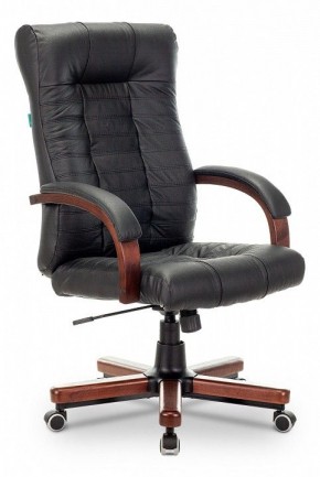 Кресло для руководителя KB-10WALNUT/B/LEATH в Тавде - tavda.mebel24.online | фото