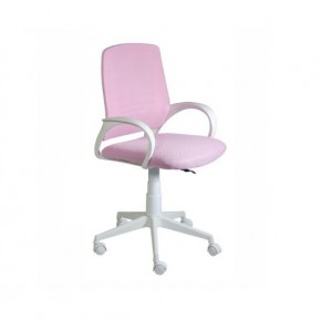 Кресло Ирис White сетка/ткань розовая в Тавде - tavda.mebel24.online | фото 1