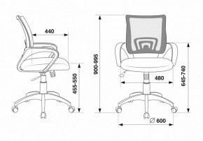 Кресло компьютерное CH-695N/SL/OR/BLACK в Тавде - tavda.mebel24.online | фото 6