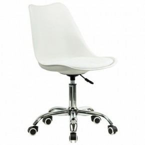 Кресло стул BRABIX "Eames MG-310 CH", хром, пластик белый, экокожа белая, 532923 в Тавде - tavda.mebel24.online | фото 2