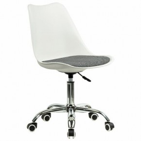 Кресло стул BRABIX "Eames MG-310 CH", хром, пластик белый, ткань серая, 532924 в Тавде - tavda.mebel24.online | фото 2