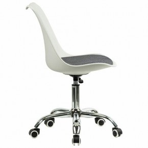 Кресло стул BRABIX "Eames MG-310 CH", хром, пластик белый, ткань серая, 532924 в Тавде - tavda.mebel24.online | фото 3