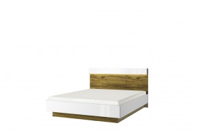 Кровать 160 с подъемником, TORINO, цвет белый/Дуб наварра в Тавде - tavda.mebel24.online | фото