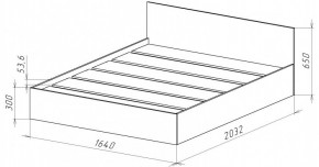 НИЦЦА-14 Кровать 1600 с настилом ЛДСП (НЦ.14) в Тавде - tavda.mebel24.online | фото 3