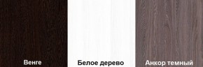 Кровать-чердак Пионер 1 (800*1900) Белое дерево, Анкор темный, Венге в Тавде - tavda.mebel24.online | фото 3