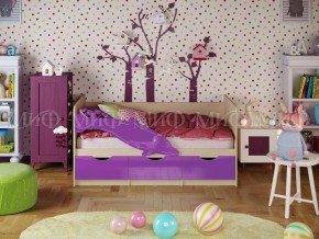 ДЕЛЬФИН-1 Кровать 1600 (Фиолетовый металлик) в Тавде - tavda.mebel24.online | фото