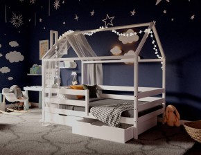 Кровать-домик 80*160 Белый в Тавде - tavda.mebel24.online | фото