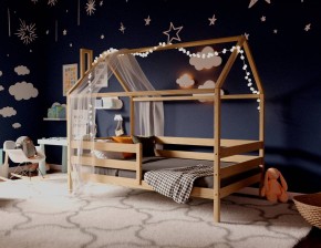 Кровать-домик 80*160 без покраски в Тавде - tavda.mebel24.online | фото 2