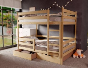 Кровать двухъярусная без крыши 80*190 без покраски в Тавде - tavda.mebel24.online | фото