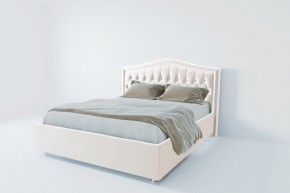 Кровать Калининград с ПМ 1200 (экокожа белая) в Тавде - tavda.mebel24.online | фото 2