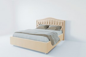 Кровать Калининград с ПМ 800 (экокожа бежевая) в Тавде - tavda.mebel24.online | фото 2
